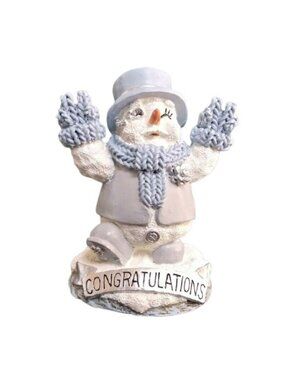 Encore Snow Buddies Mayor Blustery Congratulations 96522 NIB 2001 3.5" x 2.25"